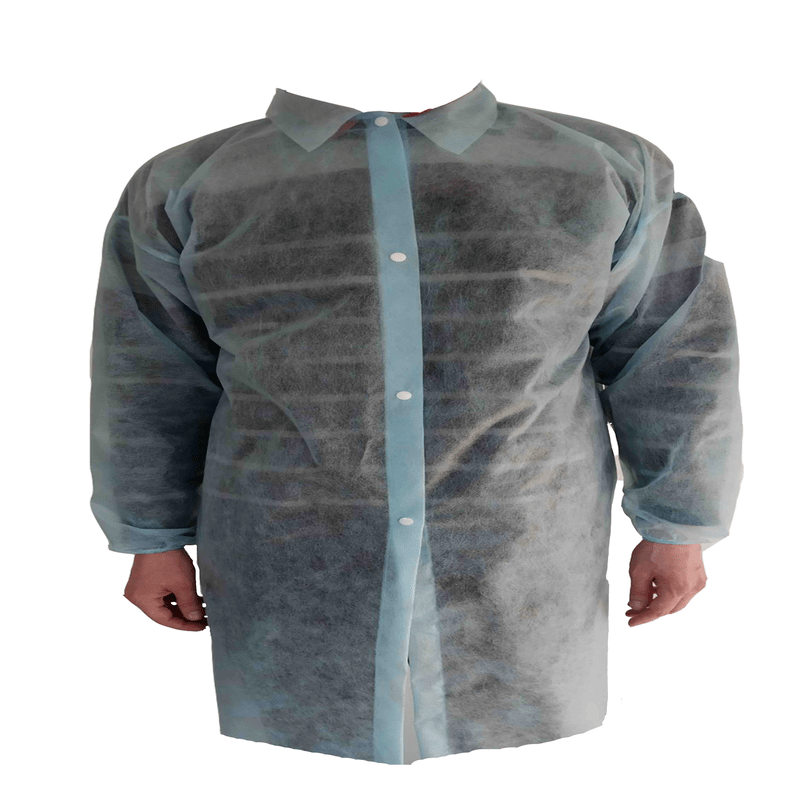 Халат ізоляційний медичний одноразовий, на кнопках, спанбонд, щільність 30 гр/м2